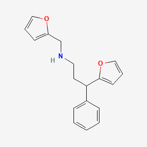 Furan-2-ylmethyl-(3-furan-2-yl-3-phenyl-propyl)-amine