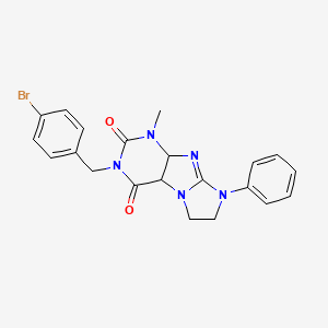 3-[(4-bromophenyl)methyl]-1-methyl-8-phenyl-1H,2H,3H,4H,6H,7H,8H-imidazo[1,2-g]purine-2,4-dione