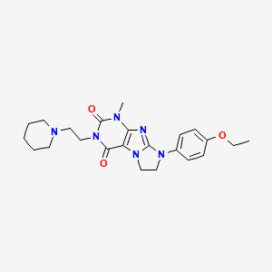 8-(4-ethoxyphenyl)-1-methyl-3-(2-(piperidin-1-yl)ethyl)-7,8-dihydro-1H-imidazo[2,1-f]purine-2,4(3H,6H)-dione