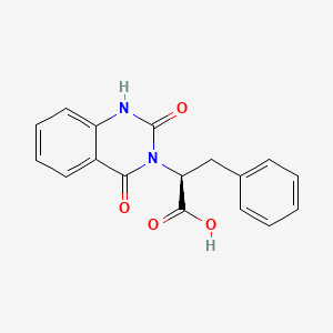 molecular formula C17H14N2O4 B2684514 (2S)-2-(2,4-dioxo-1H-quinazolin-3-yl)-3-phenylpropanoic acid CAS No. 151094-81-4