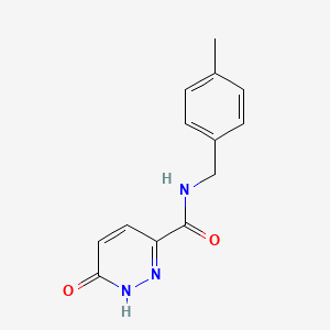 molecular formula C13H13N3O2 B2684527 N-(4-methylbenzyl)-6-oxo-1,6-dihydropyridazine-3-carboxamide CAS No. 845983-71-3