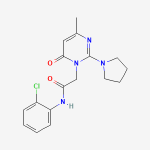 N-(2-chlorophenyl)-2-(4-methyl-6-oxo-2-pyrrolidin-1-ylpyrimidin-1(6H)-yl)acetamide