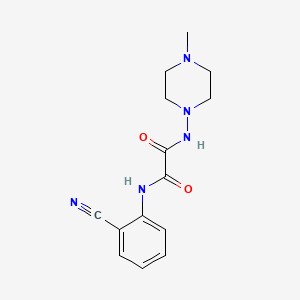 B2684545 N1-(2-cyanophenyl)-N2-(4-methylpiperazin-1-yl)oxalamide CAS No. 903077-95-2