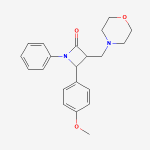 4-(4-Methoxyphenyl)-3-(morpholinomethyl)-1-phenyl-2-azetanone