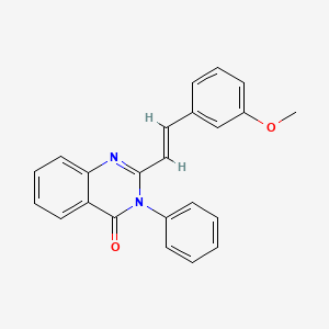 molecular formula C23H18N2O2 B2684557 2-(3-methoxystyryl)-3-phenyl-4(3H)-quinazolinone CAS No. 338750-90-6