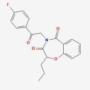 4-(2-(4-fluorophenyl)-2-oxoethyl)-2-propylbenzo[f][1,4]oxazepine-3,5(2H,4H)-dione