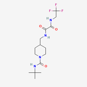 N1-((1-(tert-butylcarbamoyl)piperidin-4-yl)methyl)-N2-(2,2,2-trifluoroethyl)oxalamide