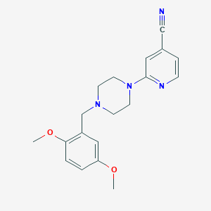 2-{4-[(2,5-Dimethoxyphenyl)methyl]piperazin-1-yl}pyridine-4-carbonitrile