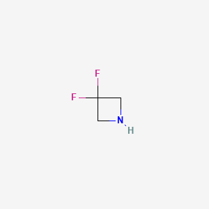 molecular formula C3H5F2N B2684565 3,3-Difluoroazetidine CAS No. 288315-03-7; 288315-03-7   ; 679431-52-8