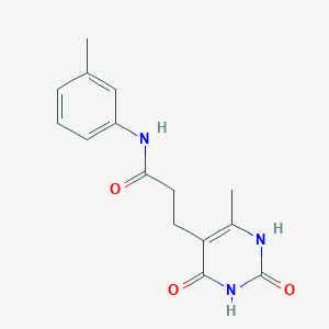 3-(6-methyl-2,4-dioxo-1,2,3,4-tetrahydropyrimidin-5-yl)-N-(m-tolyl)propanamide