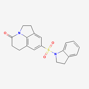 8-(indolin-1-ylsulfonyl)-5,6-dihydro-1H-pyrrolo[3,2,1-ij]quinolin-4(2H)-one