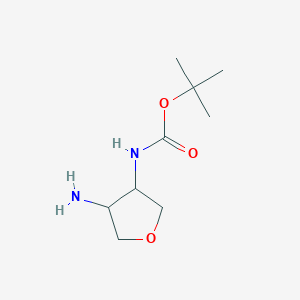 tert-butyl N-(4-aminooxolan-3-yl)carbamate