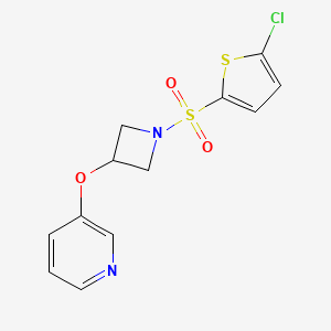 3-((1-((5-Chlorothiophen-2-yl)sulfonyl)azetidin-3-yl)oxy)pyridine