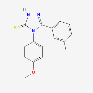 4-(4-methoxyphenyl)-5-(3-methylphenyl)-4H-1,2,4-triazole-3-thiol