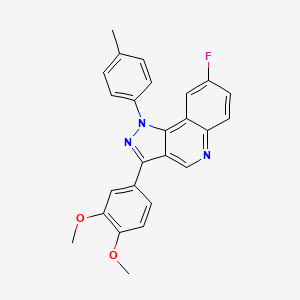 molecular formula C25H20FN3O2 B2684591 3-(3,4-dimethoxyphenyl)-8-fluoro-1-(4-methylphenyl)-1H-pyrazolo[4,3-c]quinoline CAS No. 901005-76-3