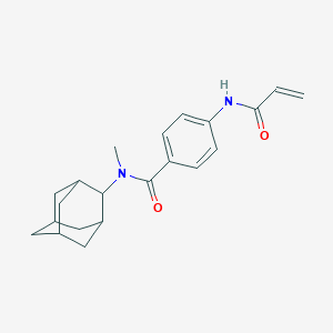 molecular formula C21H26N2O2 B2684613 N-(2-Adamantyl)-N-methyl-4-(prop-2-enoylamino)benzamide CAS No. 2201994-67-2