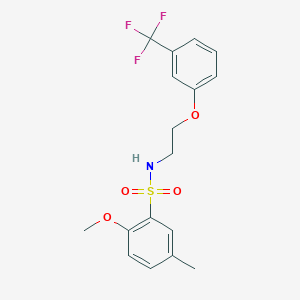 2-methoxy-5-methyl-N-(2-(3-(trifluoromethyl)phenoxy)ethyl)benzenesulfonamide