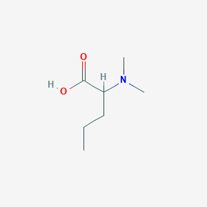 molecular formula C7H15NO2 B2684628 2-(Dimethylamino)pentanoic acid CAS No. 1259294-31-9