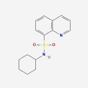 molecular formula C15H18N2O2S B2684642 N-cyclohexylquinoline-8-sulfonamide CAS No. 550354-42-2