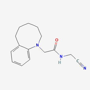 molecular formula C15H19N3O B2684672 N-(Cyanomethyl)-2-(3,4,5,6-tetrahydro-2H-1-benzazocin-1-yl)acetamide CAS No. 1436064-13-9