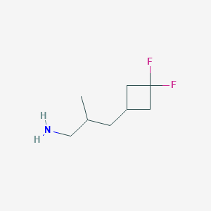 molecular formula C8H15F2N B2684711 3-(3,3-Difluorocyclobutyl)-2-methylpropan-1-amine CAS No. 2248334-67-8