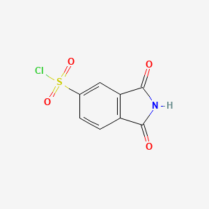 molecular formula C8H4ClNO4S B2684762 1,3-dioxo-2,3-dihydro-1H-isoindole-5-sulfonyl chloride CAS No. 207844-54-0