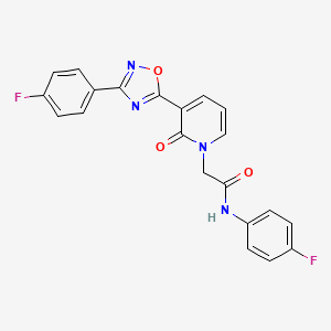 N-(4-fluorophenyl)-2-(3-(3-(4-fluorophenyl)-1,2,4-oxadiazol-5-yl)-2-oxopyridin-1(2H)-yl)acetamide