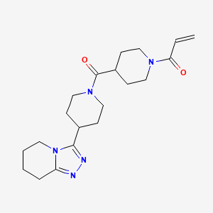 1-[4-[4-(5,6,7,8-Tetrahydro-[1,2,4]triazolo[4,3-a]pyridin-3-yl)piperidine-1-carbonyl]piperidin-1-yl]prop-2-en-1-one