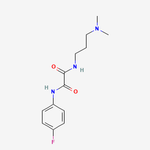 molecular formula C13H18FN3O2 B2684805 N1-(3-(dimethylamino)propyl)-N2-(4-fluorophenyl)oxalamide CAS No. 886900-38-5
