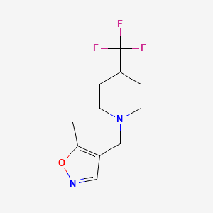 5-Methyl-4-((4-(trifluoromethyl)piperidin-1-yl)methyl)isoxazole