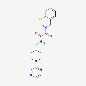 N1-(2-chlorobenzyl)-N2-((1-(pyrazin-2-yl)piperidin-4-yl)methyl)oxalamide