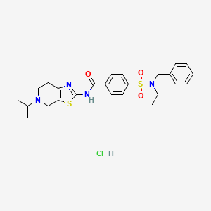 4-(N-benzyl-N-ethylsulfamoyl)-N-(5-isopropyl-4,5,6,7-tetrahydrothiazolo[5,4-c]pyridin-2-yl)benzamide hydrochloride