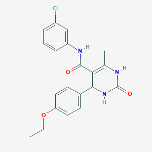 N-(3-chlorophenyl)-4-(4-ethoxyphenyl)-6-methyl-2-oxo-1,2,3,4-tetrahydropyrimidine-5-carboxamide