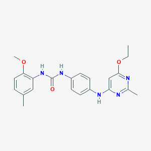 1-(4-((6-Ethoxy-2-methylpyrimidin-4-yl)amino)phenyl)-3-(2-methoxy-5-methylphenyl)urea