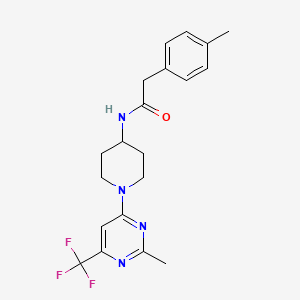 2-(4-methylphenyl)-N-{1-[2-methyl-6-(trifluoromethyl)pyrimidin-4-yl]piperidin-4-yl}acetamide