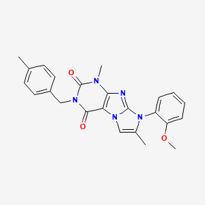 8-(2-methoxyphenyl)-1,7-dimethyl-3-(4-methylbenzyl)-1H-imidazo[2,1-f]purine-2,4(3H,8H)-dione