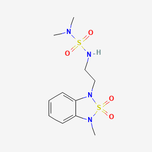 3-[2-(Dimethylsulfamoylamino)ethyl]-1-methyl-2,2-dioxo-2lambda6,1,3-benzothiadiazole