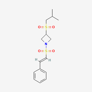 (E)-3-(isobutylsulfonyl)-1-(styrylsulfonyl)azetidine