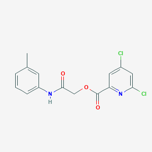 molecular formula C15H12Cl2N2O3 B2684868 [(3-Methylphenyl)carbamoyl]methyl 4,6-dichloropyridine-2-carboxylate CAS No. 1797097-67-6
