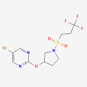 5-Bromo-2-{[1-(3,3,3-trifluoropropanesulfonyl)pyrrolidin-3-yl]oxy}pyrimidine