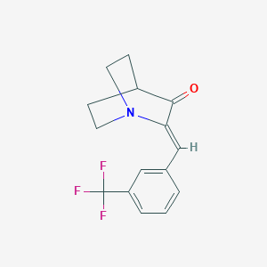 (2Z)-2-{[3-(trifluoromethyl)phenyl]methylidene}-1-azabicyclo[2.2.2]octan-3-one