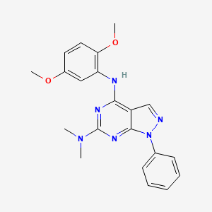 N4-(2,5-dimethoxyphenyl)-N6,N6-dimethyl-1-phenyl-1H-pyrazolo[3,4-d]pyrimidine-4,6-diamine
