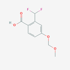 molecular formula C10H10F2O4 B2684878 2-(Difluoromethyl)-4-(methoxymethoxy)benzoic acid CAS No. 2248377-14-0