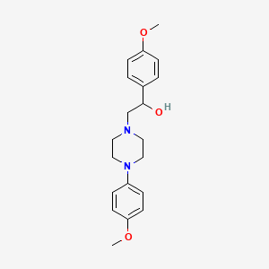 molecular formula C20H26N2O3 B2684896 1-(4-Methoxyphenyl)-2-(4-(4-methoxyphenyl)piperazin-1-yl)ethanol CAS No. 1251627-09-4