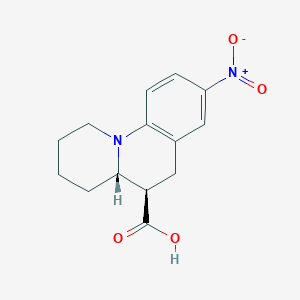 molecular formula C14H16N2O4 B2684913 (4aS,5R)-8-硝基-2,3,4,4a,5,6-六氢-1H-苯并[c]喹啉-5-羧酸 CAS No. 1909295-04-0
