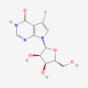 7-((2R,3r,4s,5r)-3,4-dihydroxy-5-(hydroxymethyl)tetrahydrofuran-2-yl)-5-fluoro-3h-pyrrolo[2,3-d]pyrimidin-4(7h)-one