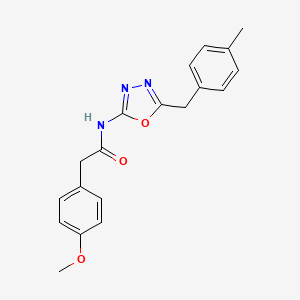 2-(4-methoxyphenyl)-N-(5-(4-methylbenzyl)-1,3,4-oxadiazol-2-yl)acetamide