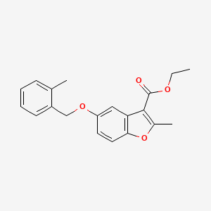 Ethyl 2-methyl-5-[(2-methylphenyl)methoxy]-1-benzofuran-3-carboxylate