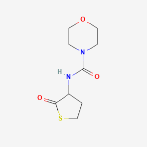 molecular formula C9H14N2O3S B2684938 N-(2-Oxothiolan-3-YL)morpholine-4-carboxamide CAS No. 1158612-77-1