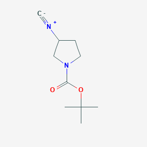 molecular formula C10H16N2O2 B2684944 1-[(Tert-butoxy)carbonyl]-3-isocyanopyrrolidine CAS No. 1301740-68-0